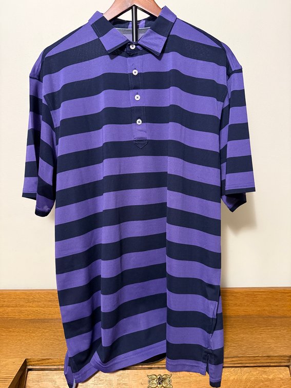 Johnnie-O Twilight JMPO1760 Polo Shirt, 94% Polyester, 6% Spandex, Performance Polo Size XL