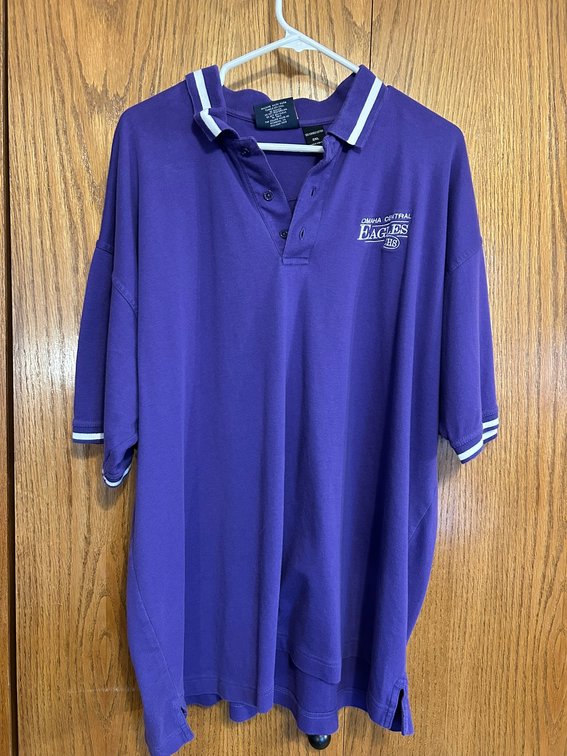 Omaha Central-CHSport Polo, Size XXL, 100% Combed Cotton, Good Condition, Vintage