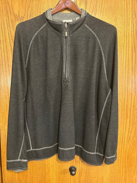 Tommy Bahama 1/2 Zip, Size XXL, 66% Cotton, 34% Tencel, Good Condition