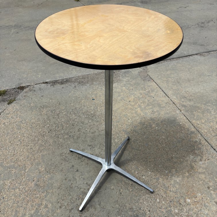 Bar Height Cocktail Table Round 24" Wide 42" Tall