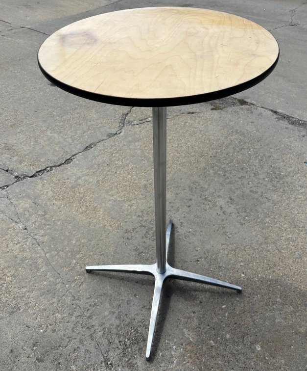 Bar Height Cocktail Table Round 24" Wide 42" Tall
