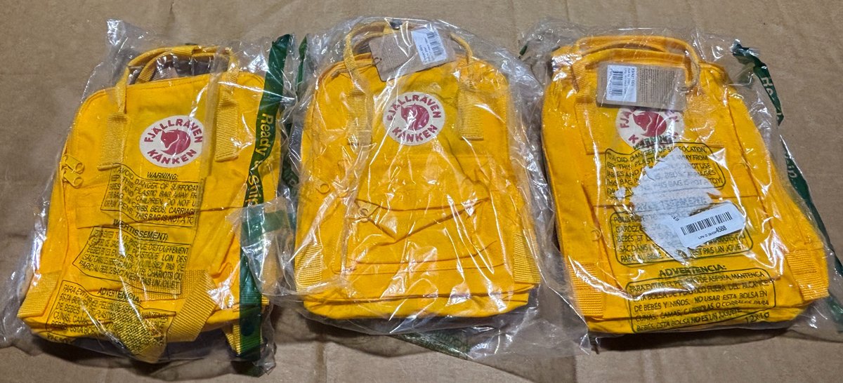 (3) Fjallraven Kanken Mini Yellow