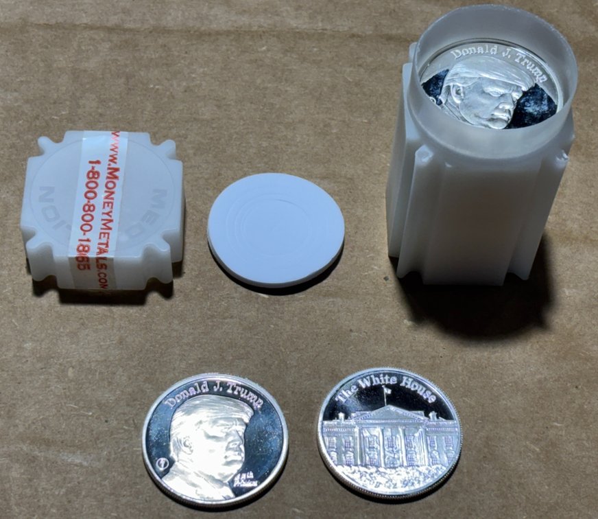 20 Troy Ounces Silver, (20) 1 oz Fine Silver 45th President Donald Trump White House Commemorative Coins