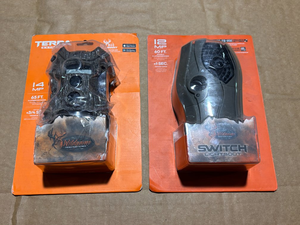 Lot of 2 Wildgame Innovations Trail Cameras - Terra Extreme & Switch Lightsout