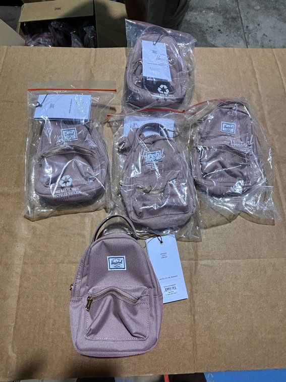 (5) Herschel Nova Crossbody Mini Bags Ash Rose Color