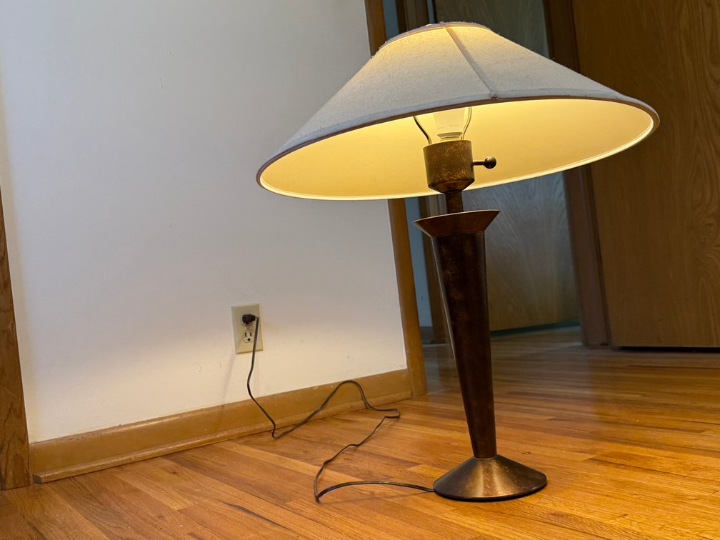 Mid-Century Modern Table Lamp, VG Working Condition