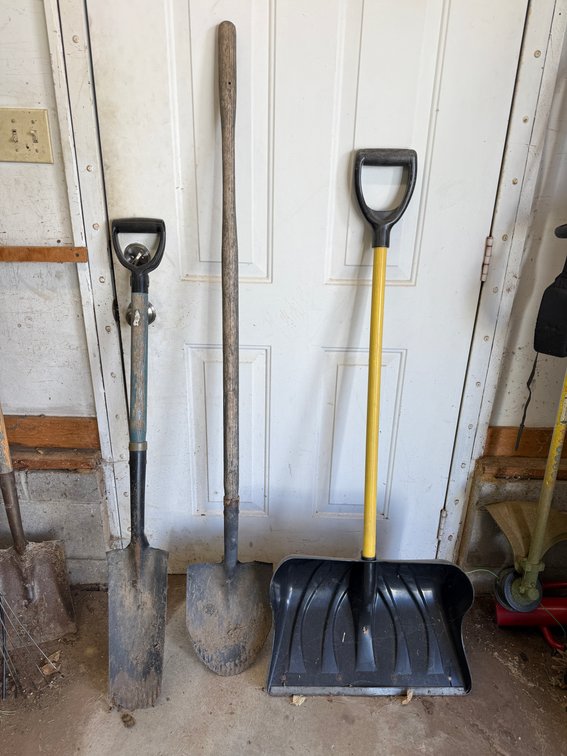 Spade, Shovel and Snow Shovel