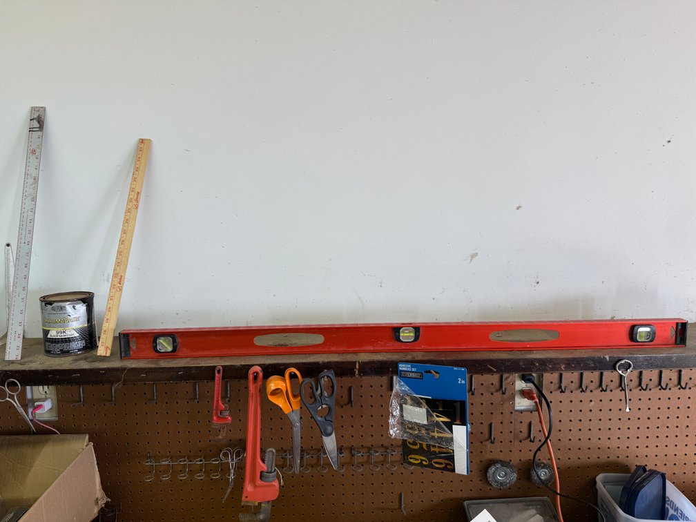 Pipe Wrenches, Scissors, Rulers, Some Tools, Level, Numbers