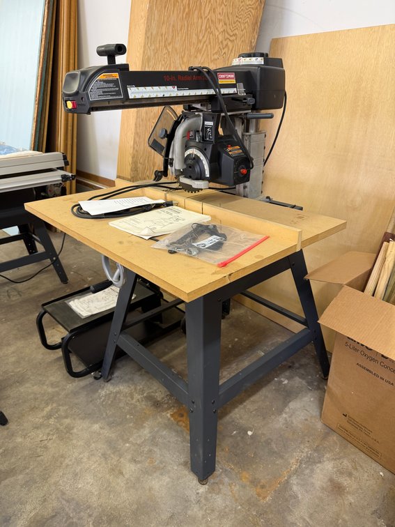 Craftsman 10in Professional Radial Arm Saw, Model: 315.220381, Newer, Works Great, See Details