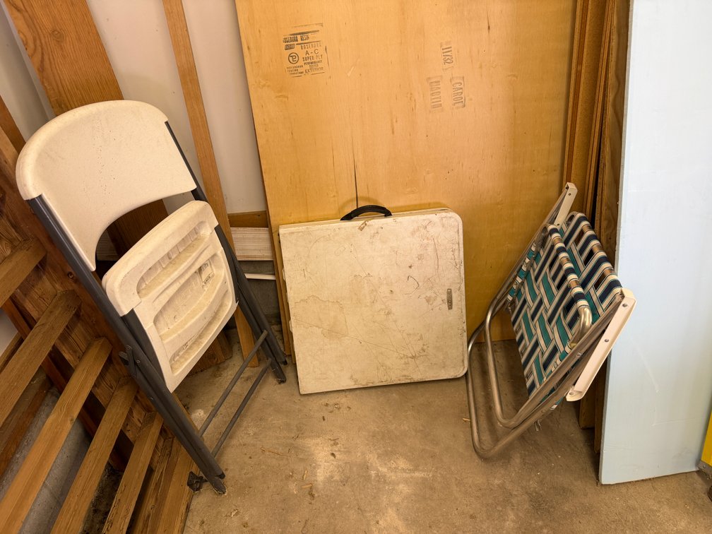 Folding Lifetime Table, Chair, Lawn Chairs