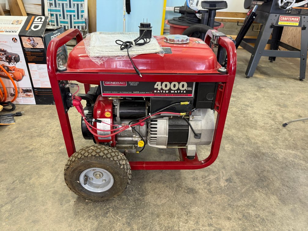 Generac 4000 EXL Rated Watts, 6600 Surge Watts Gas Generator, w/ Manual, Exc. Cond.