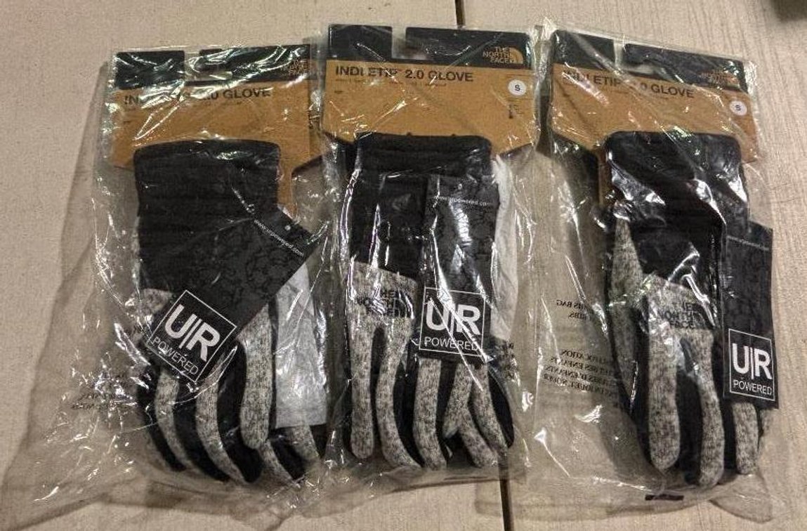 Lot of 3, the North Face, INDI ETIP 2.0 Gloves, Size Small, High Bid x's 3
