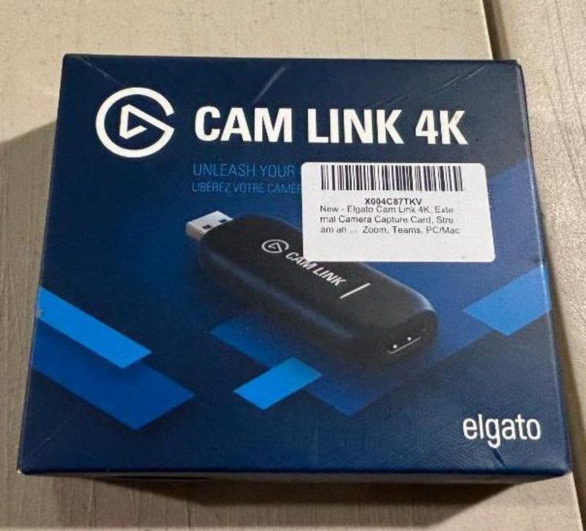 elgato Cam Link 4k External Camera Capture Card, Stream & Record Content, PC/Mac