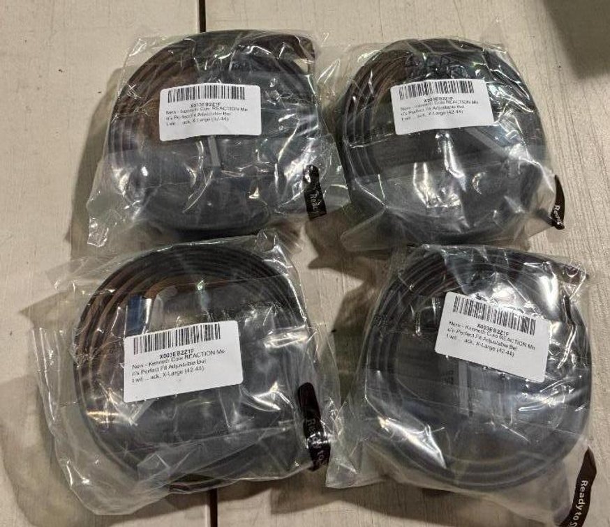 Lot of 4, Kenneth Cole REACTION Men's Perfect Fit Adjustable Belt, XL, 42-44, High Bid x's 4