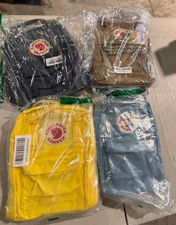 Lot of 4, Kanken Mini 12in Backpacks, Fjall Raven, 4 Colors, 15in, All for One Bid