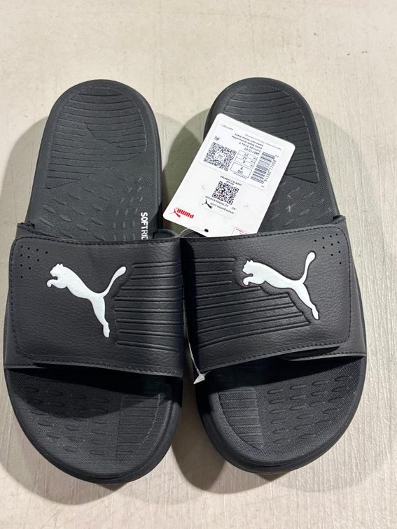 Puma Men's US Size 9, Softride Slides V, Black, Puma White