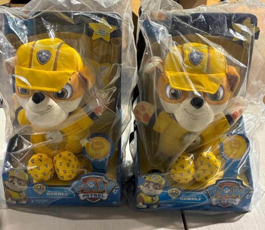 Pair, Paw Patrol Snuggle Up Rubble Plush Toys