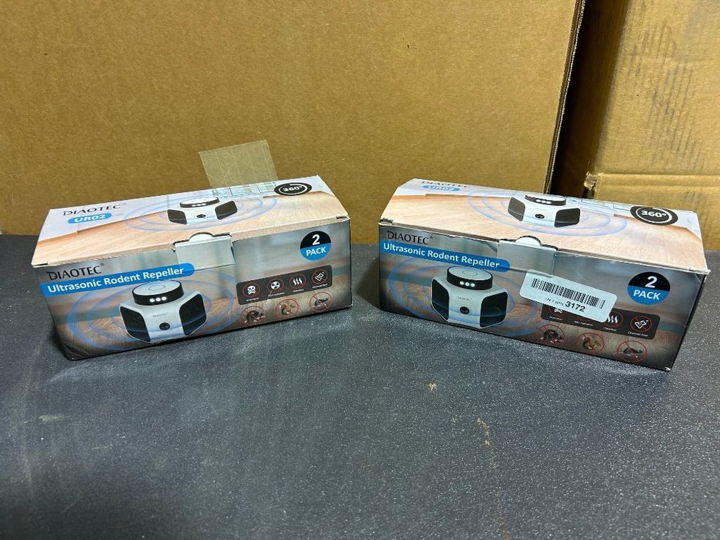 (2) Diaotec Ultrasonic Rodent Repeller 2-Pack 