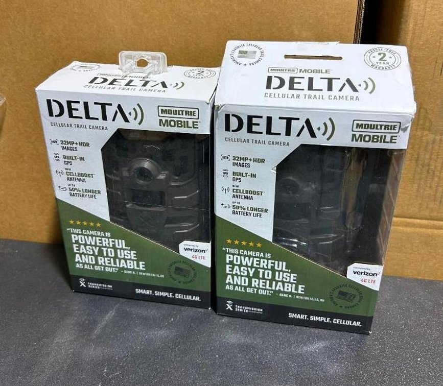 (2) Delta Cellular Trail Cameras 