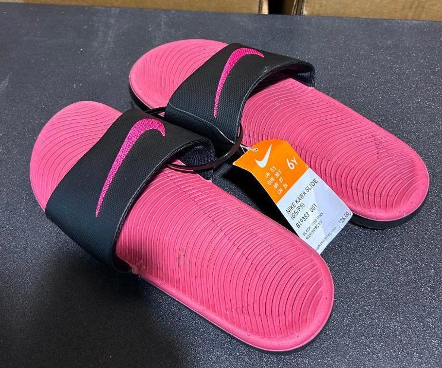 Nike Kawa Slide Slippers Vivid Pink Youth Size 6