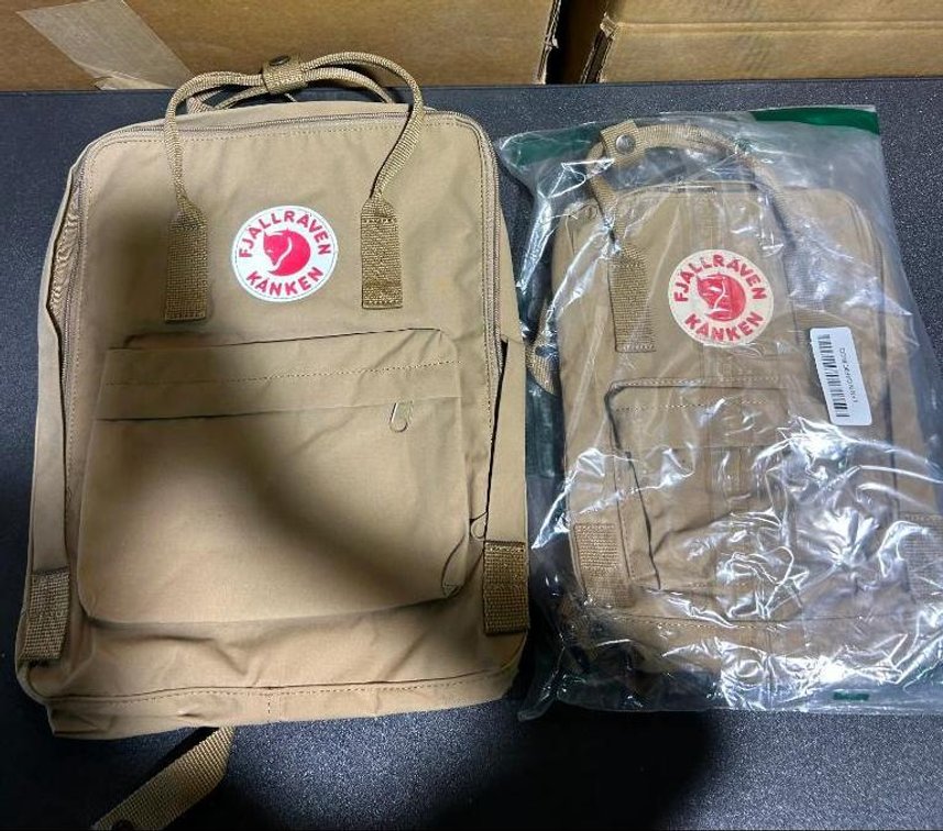 Lot of 2 Fjallraven Kanken Backpacks - Mini & Regular