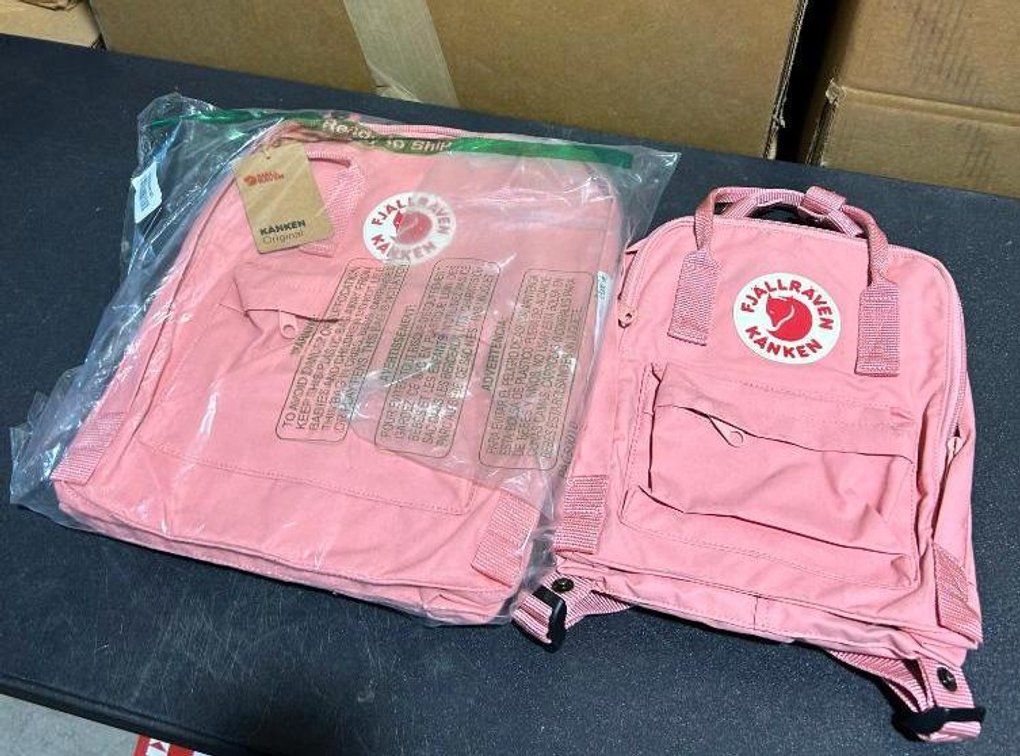 Lot of 2 Fjallraven Kanken Backpacks - Mini & Regular