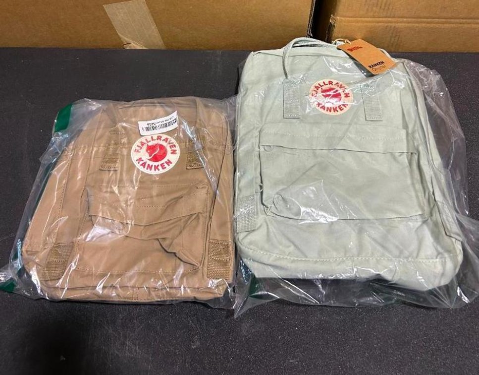 Lot of 2 Fjallraven Kanken Backpacks - Mini & Regular