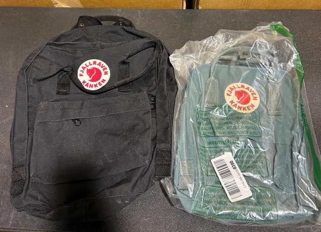 Lot of 2 Fjallraven Kanken Backpacks - Mini & Regular