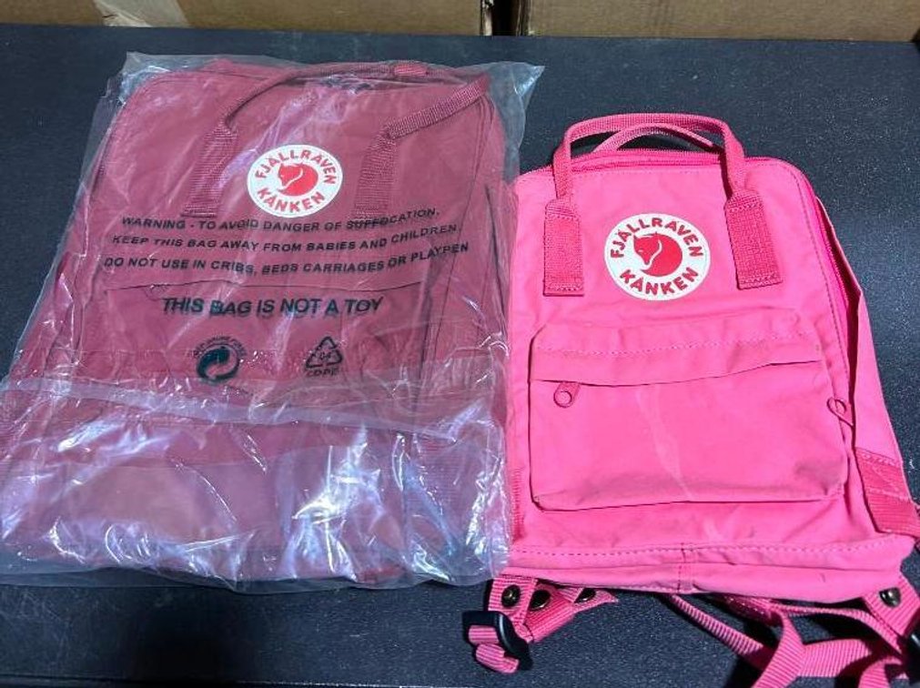 Lot of 2 Fjallraven Kanken Backpacks - Mini & Regular
