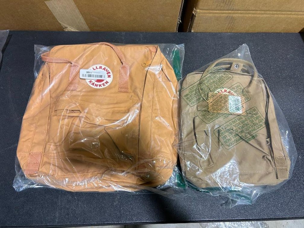 Lot of 2 Fjallraven Kanken Backpacks - Mini & Regular