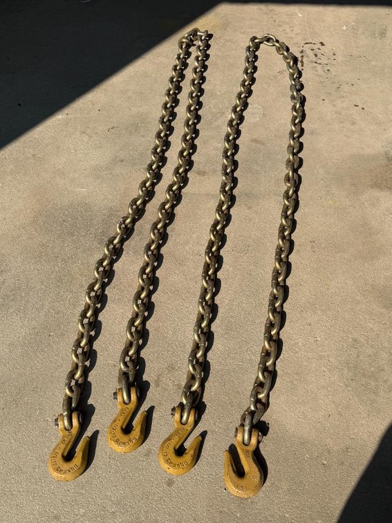 Pair of 12ft HD Log Chains w/ Hooks