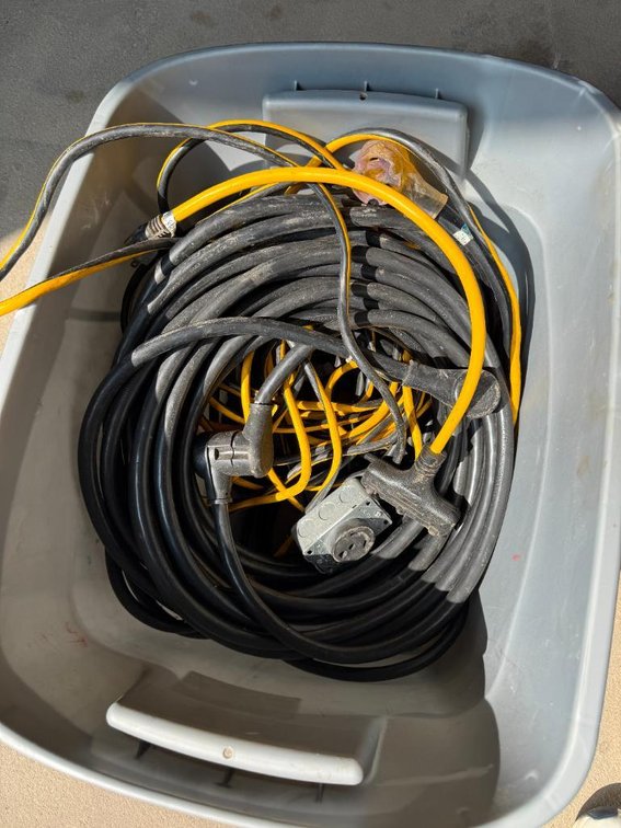 Tub of HD Electrical Cords