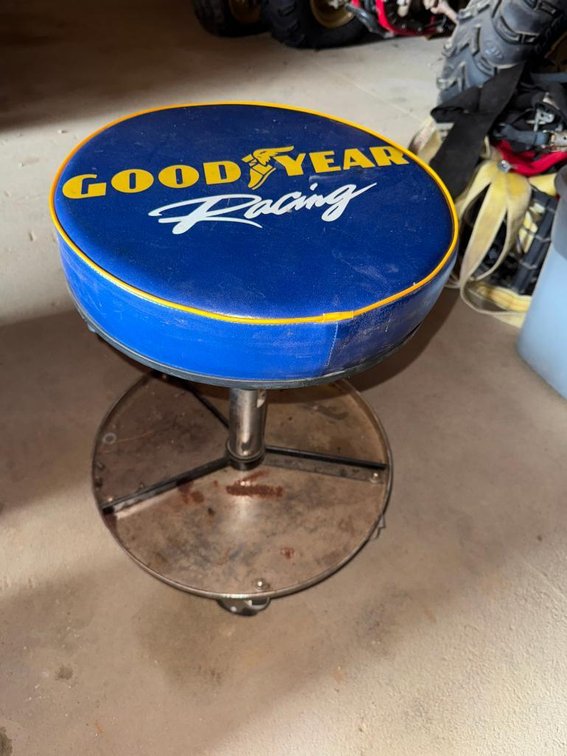 Goodyear Racing Swivel Shop Stool