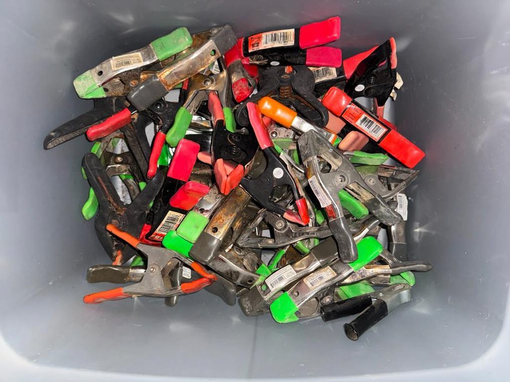 Box of Hand Spring Clamps
