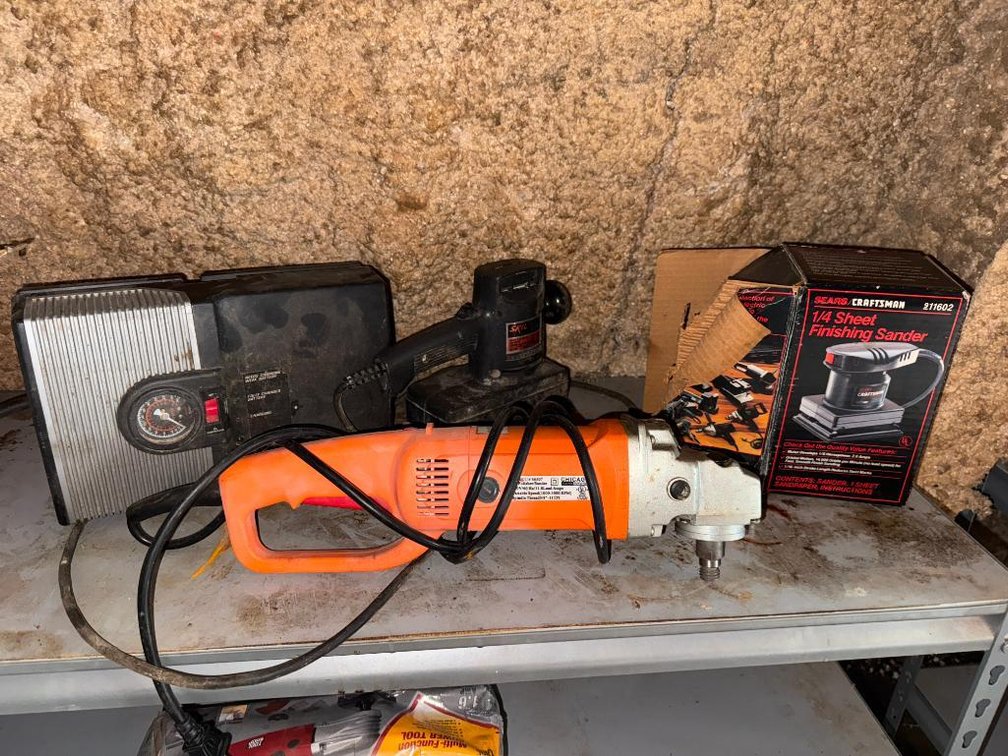 Battery Charger, Sawzall, Electric Sander