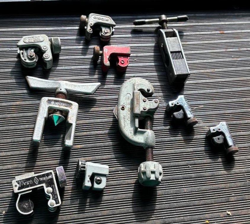 Plumbers Tools, Several Tube / Pipe Cutters