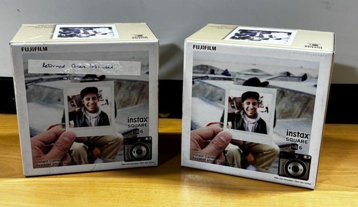 Lot of 2, New, FujiFilm instax Square SQ6 Instant Cameras