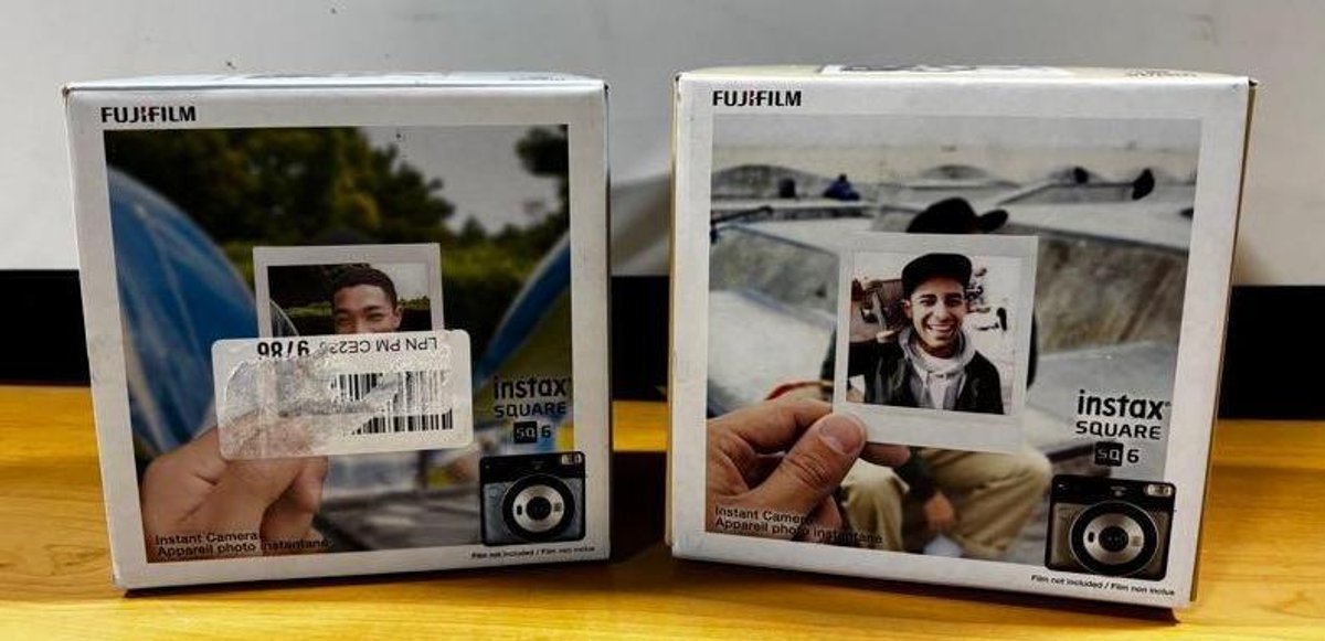 Lot of 2, New, FujiFilm instax Square SQ6 Instant Cameras