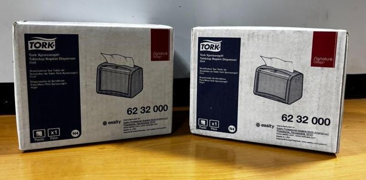 Lot of 2, New, Tork Xpressnap Napkin Dispensers