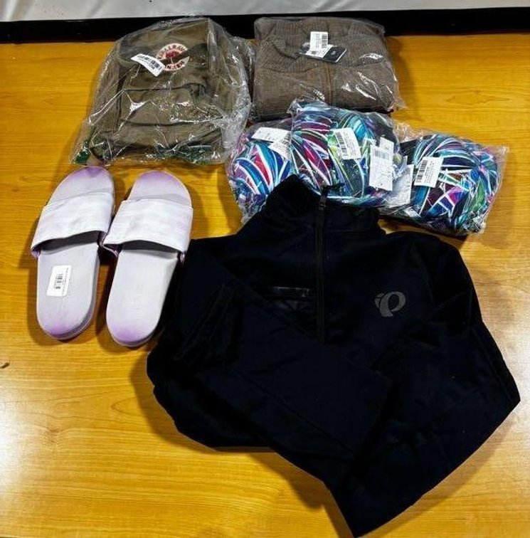 Lot of 7, New Items, Backpacks, Flip Flops, Quarter-Zip, Others, See Images