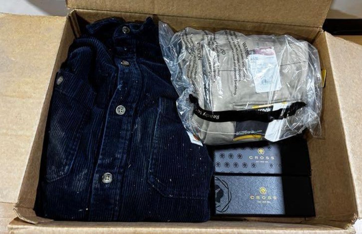 Cross Pen Sets, Carhartt 2XL Loose Fit HW Corduroy Long Sleeve Shirt, Lee Flat Front Shorts or Pants, See Images