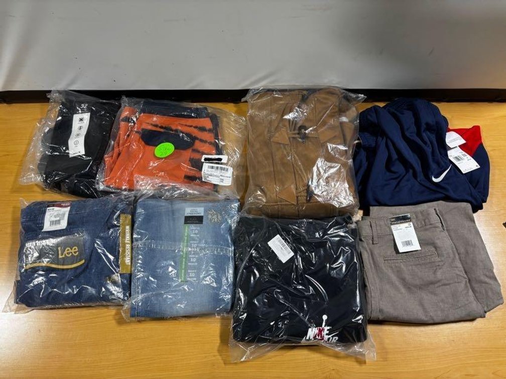 Large Group of New Clothing, Nike, Lee, Hurley, See Images for Details
