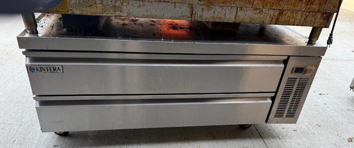 Kintera Model KCB60 Refrigerated 2-Drawer Chef Base on Mobile Base, 60in