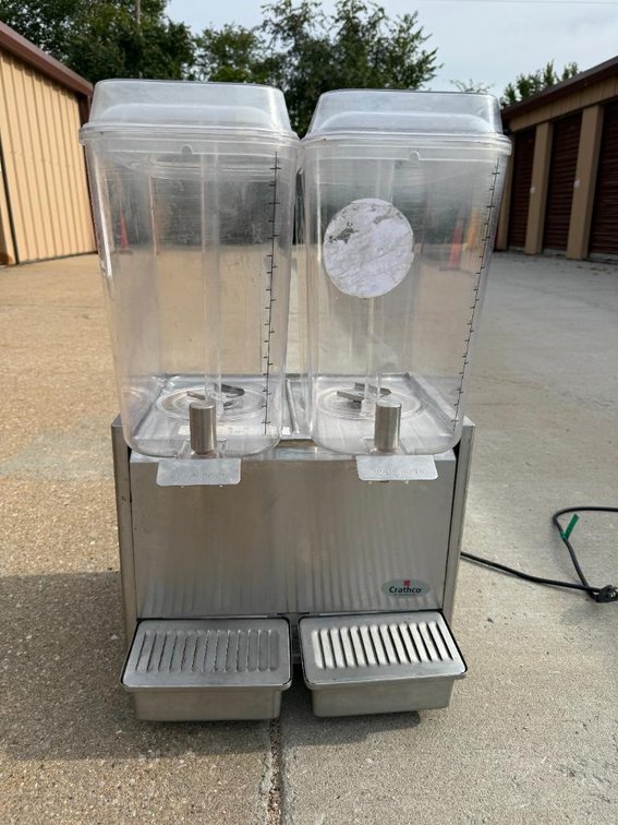 Crathco D25-3 Refrigerated Drink Dispenser w/ (2) 5-Gallon Bowls
