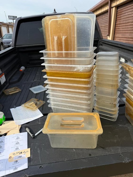 Lot of 10, Cold Food Pans w/ Lids, 1/3-Size
