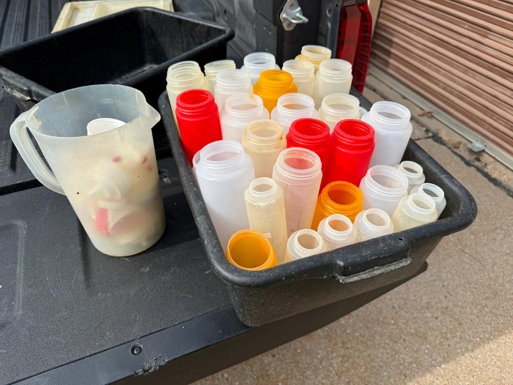 Large Group of Squeeze Bottles