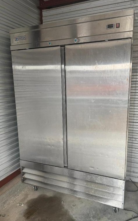 Kintera Model: KBM2F, 48 cu.ft., Two-Section, 2-Door Commercial Reach-In Freezer, Mobile Base