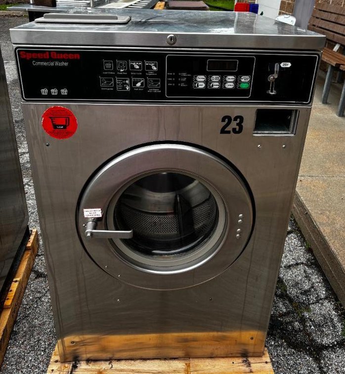 Speed Queen 30lb Commercial Coin-Op Front-Load Washer Model SC30NC2OP60001