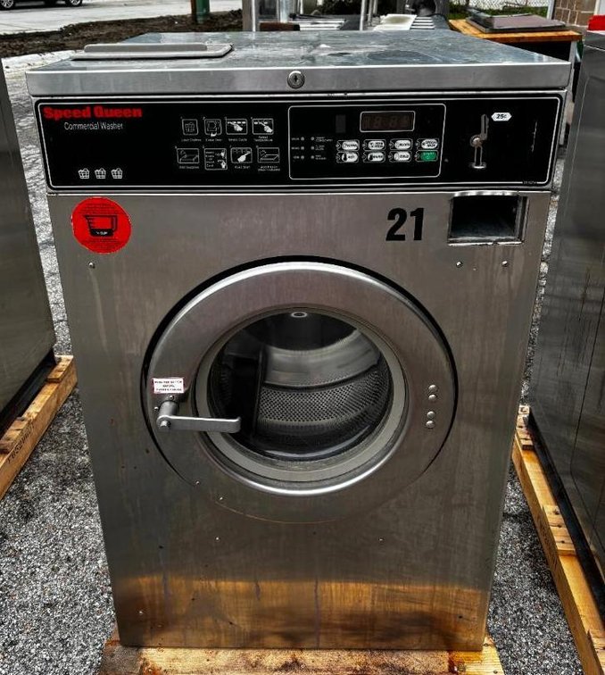 Speed Queen 30lb Commercial Coin-Op Front-Load Washer Model SC30NC2OP60001