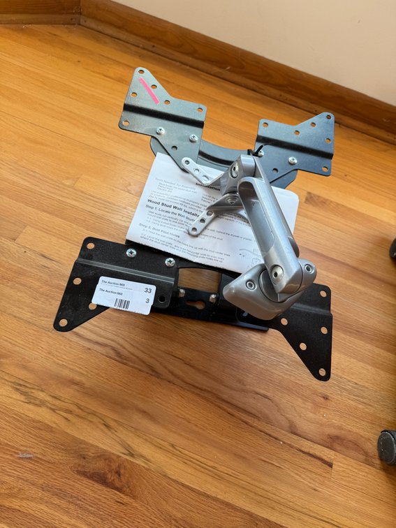 Wall-Mount Bracket for Flat Screen TVs, w/ Instructions